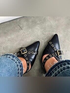 Women'S Stiletto Heels Slingback Pointed Toe Closed Toe Slip-On Sexy Fashion